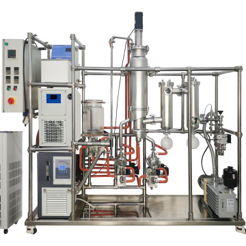 Turnkey Solution Wiped Film stainless steel Molecular Distillation Machine for CBD Oil Diffusion pump for free